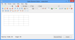 table element editor
