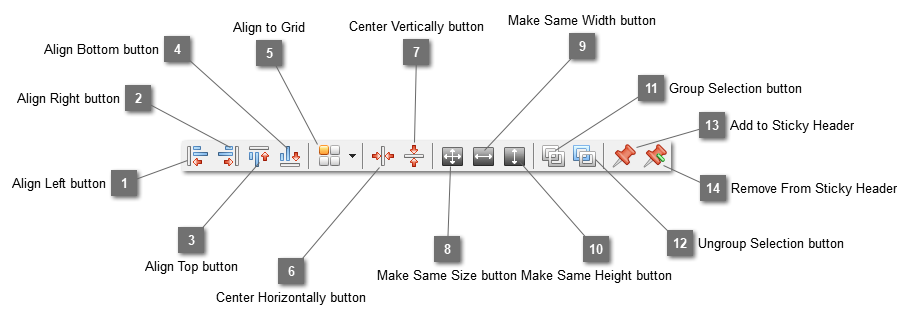 Align toolbar