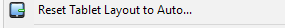 2. Reset Tablet Layout to Auto...
