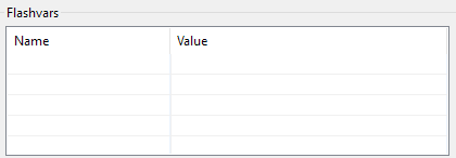 7. List of flash variables