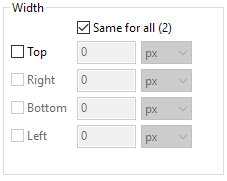 2. Border Width