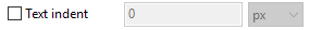 10. Text indent