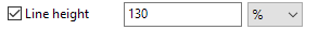 3. Line height