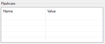 13. List of flash variables