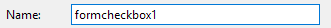 1. Checkbox Name