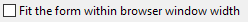 4. Fit the form within browser window width