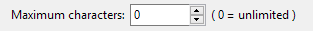 4. Maximum Characters