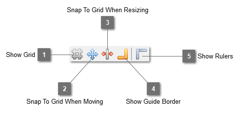 Grid toolbar