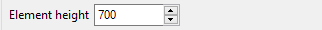 12. Element height