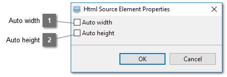 Html Source Element Properties Dialog