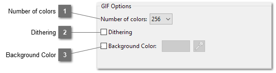 Insert Flexible Box GIF Options