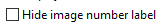6. Hide image number label