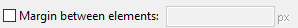 10. Margin between elements: