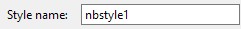 2. Style Name