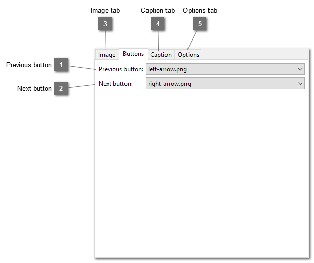 Nivo Slider Buttons tab