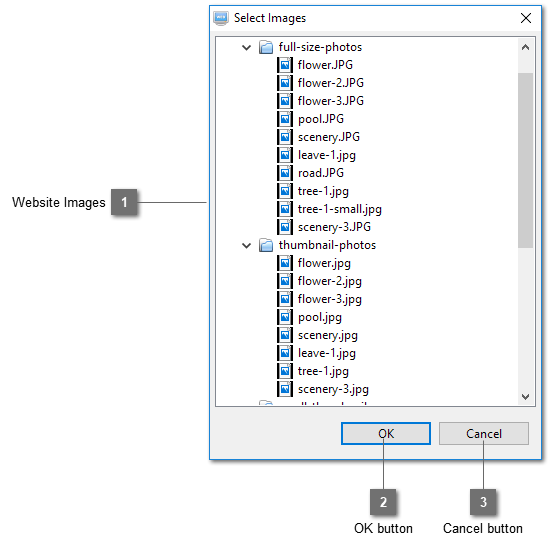 Nivo Slider Select Images Dialog