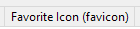 8. Favorite Icon (favicon) tab