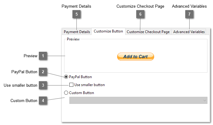 Customize PayPal Add to Cart Button