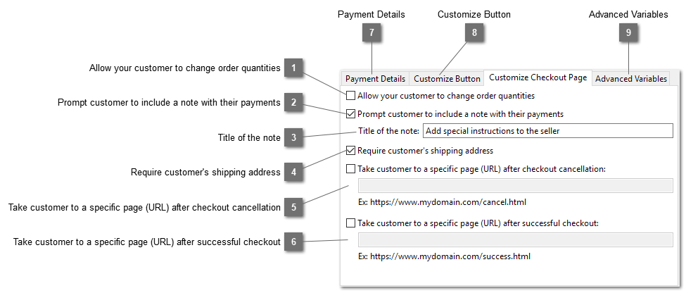 Customize PayPal Buy Now Button Checkout Page