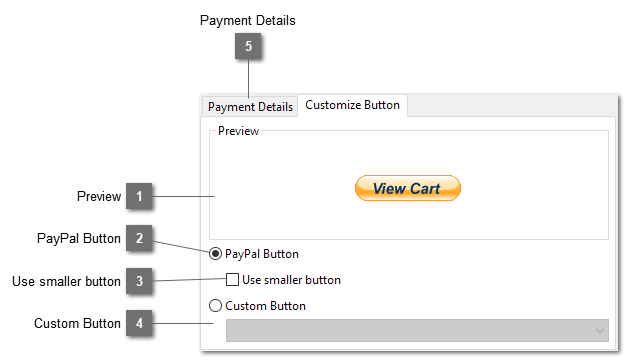 Customize PayPal View Cart Button