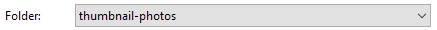 1. Thumbnail Folder