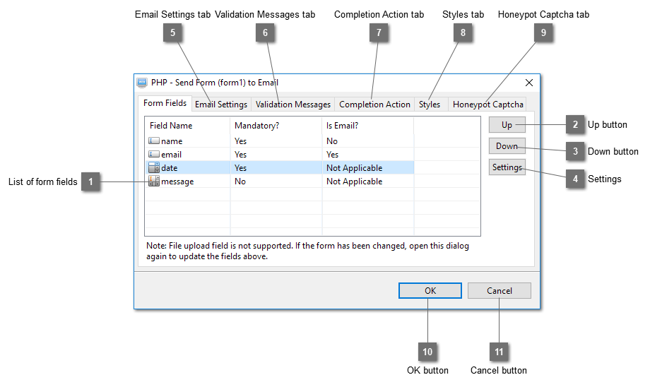 PHP - Send Form to Email Dialog