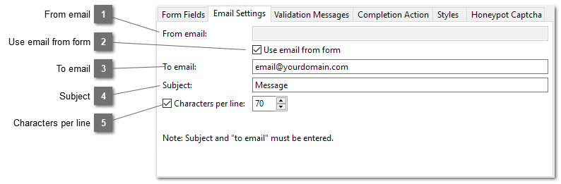 PHP Send Form to Email Email Settings