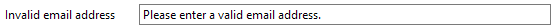 3. Invalid email address