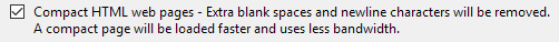 6. Compact HTML Web Pages