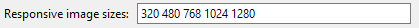 2. Responsive Image Sizes