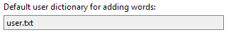 1. Default User Dictionary