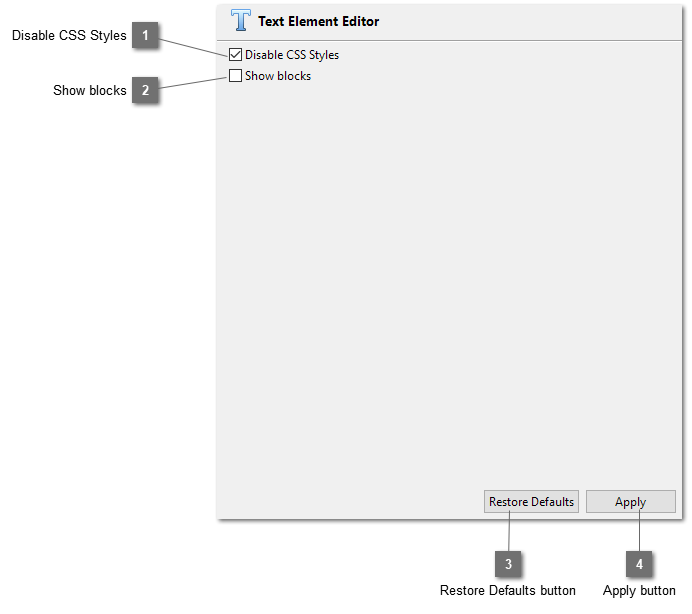 Text Element Editor