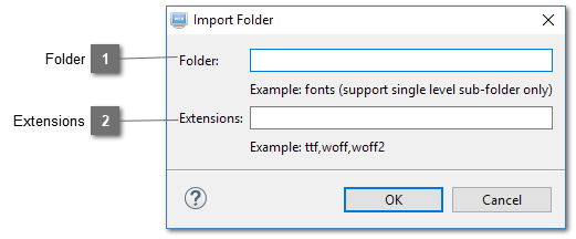 Import Folder Dialog