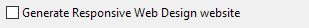 4. Generate Responsive Web Design website
