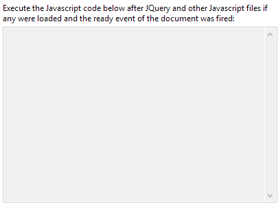 5. Add custom Javascript code
