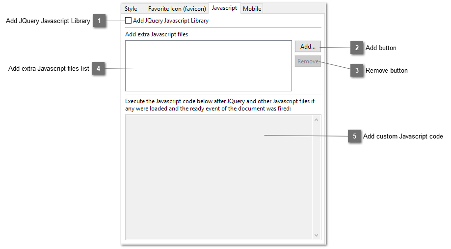 Template Page Javascript