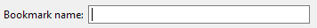 1. Bookmark Name