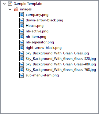 1. Website Tree Structure of Image Files