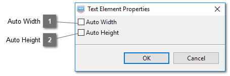 Text Element Properties Dialog