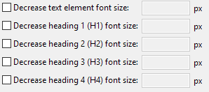 10. Decrease font sizes: