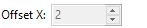 2. Offset X