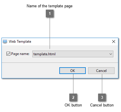 Web Template Dialog