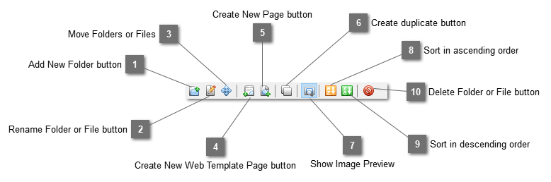 Website Explorer toolbar