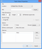 Insert Flash Video (FLV)