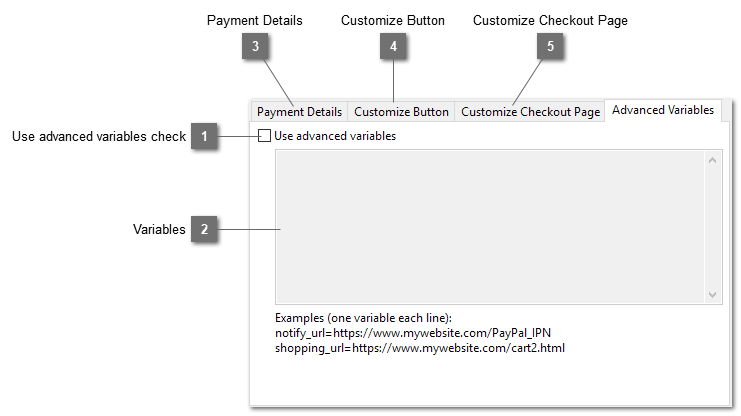 PayPal Buy Now Button Advanced Variables