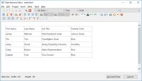 Table Element Editor